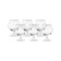 A set of glasses for Brandy Falco, decor "Platinum layering", 250 ml X 6 pcs.