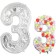 Foil ball 65 “number 3”, a frame for aeromosics, in ind. UP.