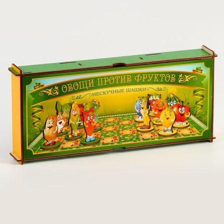 Neskoye checkers "Vegetables against fruits" 24 details-3