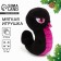 Soft toy "Snake", black-violet, for the New Year
