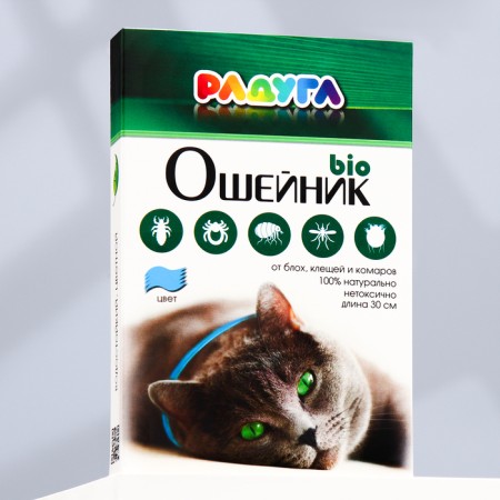 Bio -hazard from fleas and ticks "Rainbow" for cats, 30 cm