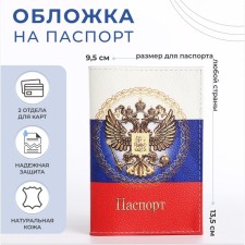 Cover for passport, Tricolor color
