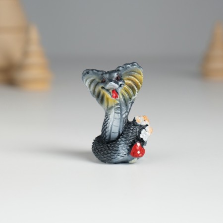 Polystone souvenir "Dark Forest Snake" mix 3.1x2.7x4.2 cm-1