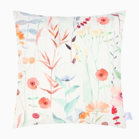 A set of decorative pillowcases "Flowers" - 4 pcs, 40x40 cm, velor-8