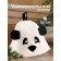 A cap for a bathhouse with children's thermal "Panda" with ears, felt, 100% wool