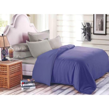 Bed linen euro with a sheet on an elastic band, size 180x200x20 cm, 200x210 cm, 70x70 cm - 2 pcs