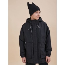 Windbreaker for boys, height 128 cm, black color