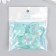 Decor for creativity plastic "A shell with stars" turquoise 2.9x2.5 cm