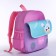 Baby backpack on lightning, 3 outer pockets, pink color