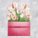 Volumetric postcard "Happy Birthday", tulips, 17 × 9 × 31 cm