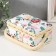 Casket for needlework "Garden flowers" 18x12x9.5 cm