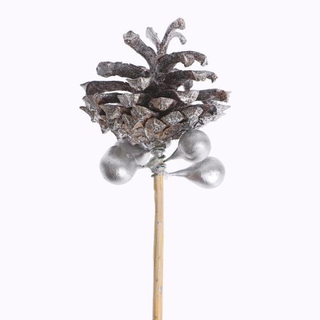 New Year's decor "Silver bump on a stick"-2