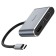 Adapter Hoco HB30, HDMI/VGA/USB3.0/PD 15 cm, gray