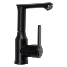 Zein Z3696 sink mixer, pour in a height of 18 cm, ABS plastic, black