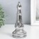 Souvenir Ceramics "Chess Figure. Elephant" silver 20x8x8 cm