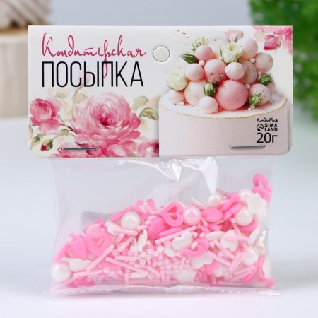 Confectionery Sprinking "Tenderness", mix No. 1, 20 g-1