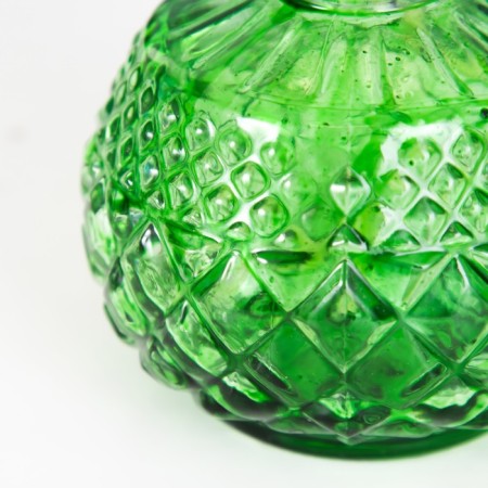 Kerosene lamp decorative green 8.5x8.5x19 cm-6