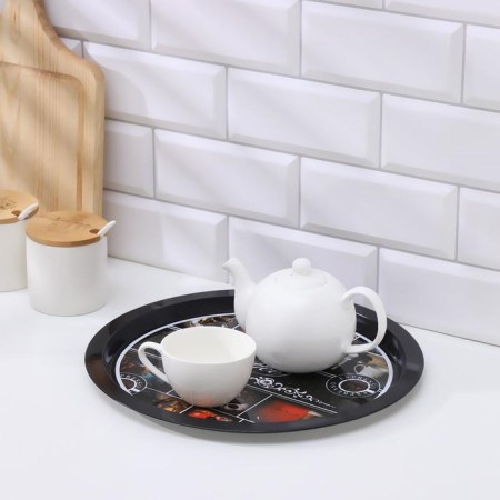 Tray "bistro", d = 32 cm, black color-1