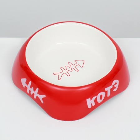 Ceramic bowl "Kote" 200 ml 13 x 4.5 cm, red-3