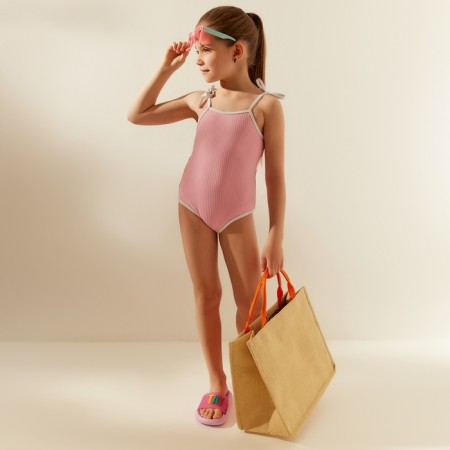 Swimsuit Asseting children's minku color pink growth 122-128 cm-1