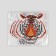 Thermal appliance "Muzzle Tiger", 9.2 × 8.9 cm, color orange color