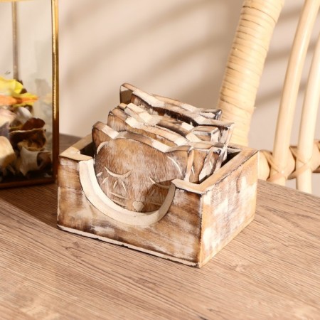 Hot "cat" stand (set 6 pieces) 12*9*8.5 cm