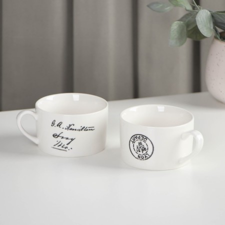 Tea ceramic “Countries”, 3 subjects: a kettle 400 ml, 2 circles 230 ml, drawing mix-5