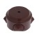 BYLLECTRICA distribution box Retro KM-449, 95x95x45 mm, IP20, Rev. mouth., brown