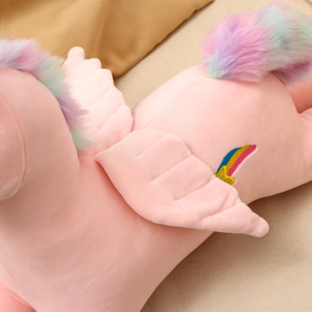 Soft toy "Unicorn", 60 cm, pink color-2