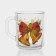 New Year's glass tea mug "New Year's Symbols", 200 ml, mix