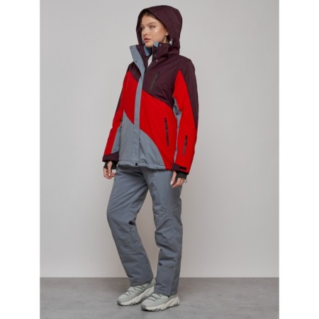 Ski suit female, size 58, red color-5