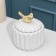 Ceramic Bank for bulk products of the Golden Wing, 550 ml, white color
