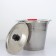 A bucket with a lid, 10 l, stainless steel