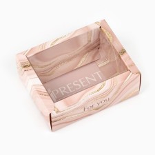 Folding box with a plastic lid 