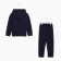 Kids' costume (sweatshirt, trousers) I am beginning, the color is dark blue, height 146 cm