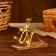 Souvenir "Mamino Happiness" aluminum, tree 20.3x7.6x13.3 cm (gold coating)
