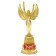 Nick Award Cup “Ah, what a woman”, plastic, gold, 19.3 x 7 cm.