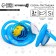 Orthodontic dummy nipple, silicone, from 3 months, “lion”, blue color