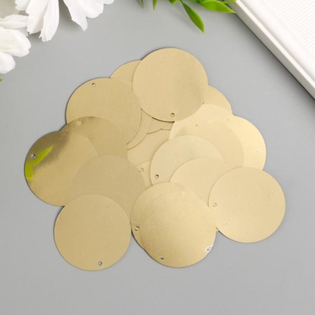 Sequins "circle" gold set 30 g d = 3 cm-1