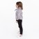 Suit for a girl (sweatshirt, trousers), gray/bunnies, height 86 cm