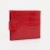 Women's wallet on the Textura button, red color