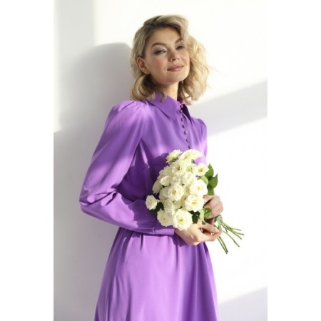 Dress with hinged loops, size 44