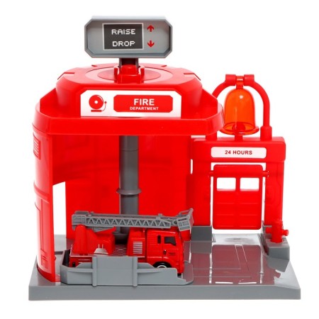 Parking "Firefight", with a rise, the machine drops off the button, the bell calls, mix-2
