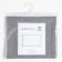 Pillowcase Ethel 70x70 cm, gray color, 100% cotton