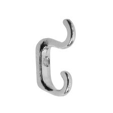 Hook furniture tundra TKD010, two -rod, chrome, 10 pcs