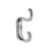 Hook furniture tundra TKD010, two -rod, chrome, 10 pcs