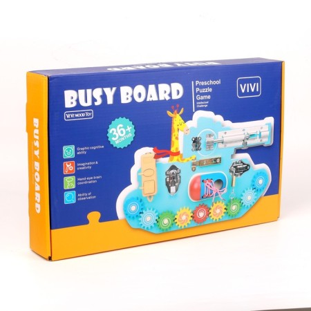 Children's Bizilboard "Motocycle" 40 × 25 × 5 cm-3