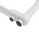 Kitchen mixer Zein Z6973, output for drinking water, silicone spout, brass, white