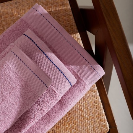Tmachry Lovelife "Plain" 50*90 cm, col. dusty rose, 100% cotton, 450 g/m2-6