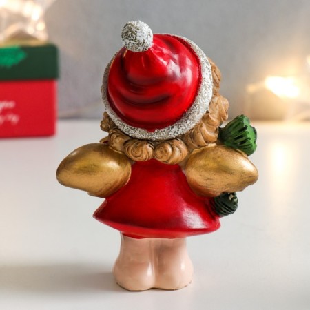 Polystone souvenir "Curly angel with a comet/star" mix 7x5.5x10 cm-3